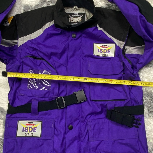 Pro Racing Isde Series Purple DuPont Cordura Nylon w/Kevlar Jacket Sz Medium - Picture 7 of 10